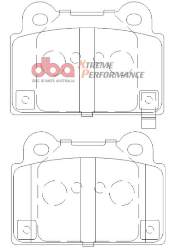 Picture of DBA 08 - 14 Mitsubishi EVO XP650 Rear Brake Pads