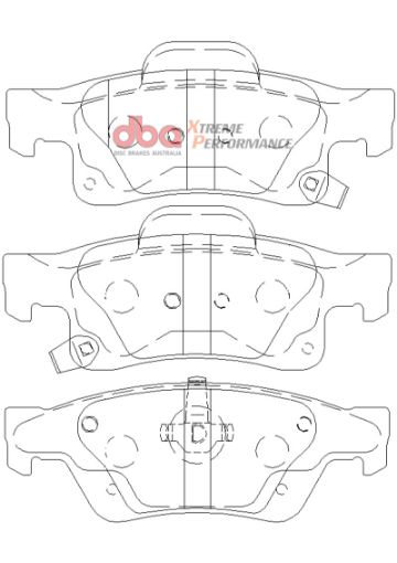 Picture of DBA 10 - 15 Camaro XP650 Front Brake Pads