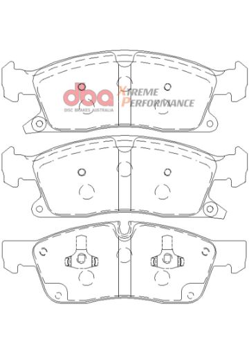 Picture of DBA 11 - 12 Dodge Durango 11 - 12 Jeep Grand Cherokee XP650 Front Brake Pads