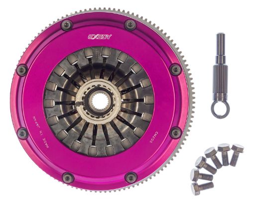 Picture of Exedy 1999 - 2002 Nissan Skyline GTR L6 Hyper Twin Carbon - D Clutch Sprung Center Disc Pull Type