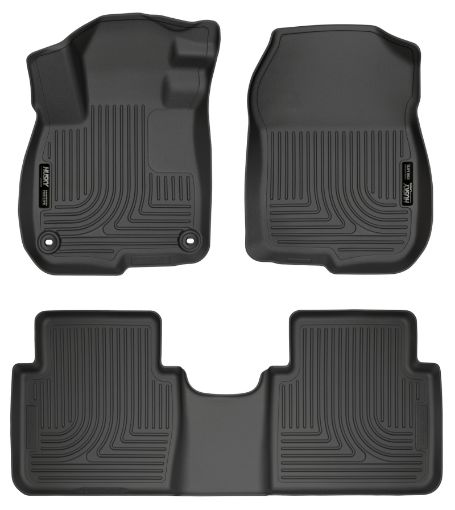 Picture of Husky Liners 2017 Honda CR - V Weatherbeater Black Front 2nd Seat Floor Liners