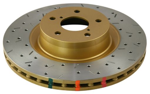 Picture of DBA 01 - 11 Lotus EliseExige S2 FrontRear T3 4000 Series Drilled Slotted Rotor