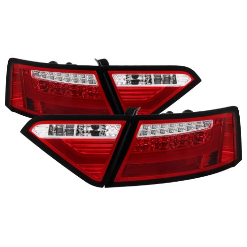 Picture of Spyder 08 - 12 Audi A5 LED Tail Lights - Red Clear ALT - YD - AA508V2 - LED - RC