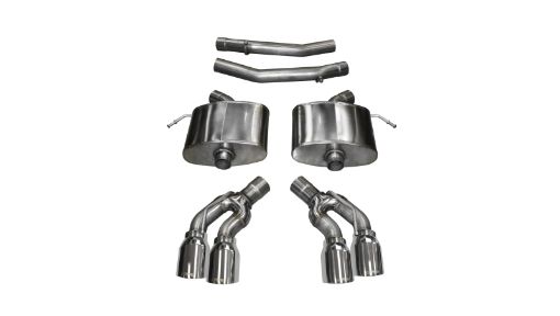 Picture of Corsa 2016 - 2019 Cadillac CTS V Sedan 6.2L V8 2.75in Polished Sport Axle - Back Exhaust