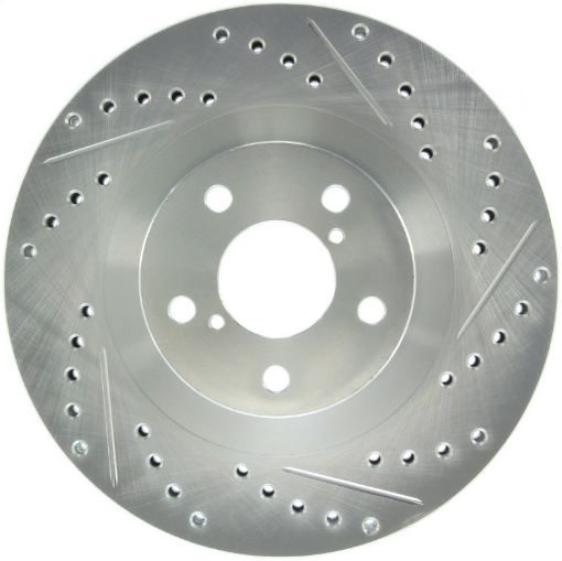 Picture of StopTech Select Sport 03 - 08 Subaru Forester Sport Slotted and Drilled Left Front Rotor