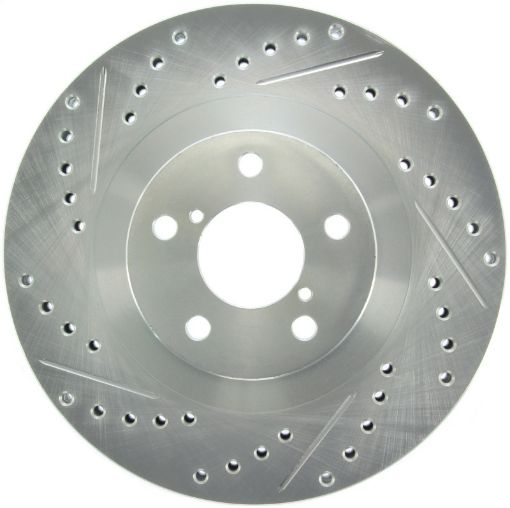 Picture of StopTech Select Sport 03 - 08 Subaru Forester Sport Slotted and Drilled Right Front Rotor