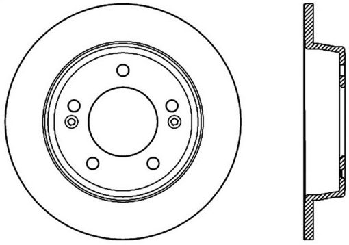 Picture of StopTech 15 - 17 Hyundai Elantra Drilled Rear Left Rotor