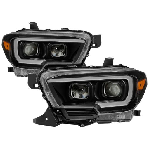 Picture of xTune Toyota Tacoma 16 - 18 DRL Light Bar Projector Headlights - Black PRO - JH - TTA16 - LBDRL - BK