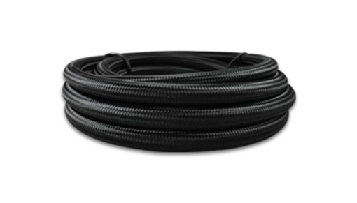 Picture of Vibrant - 6 AN Black Nylon Braided Flex Hose (50 foot roll)