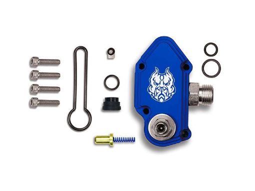 Picture of Sinister Diesel 03 - 07 Ford Powerstroke 6.0L Blue Spring Kit with Adjustable Billet Spring Housing