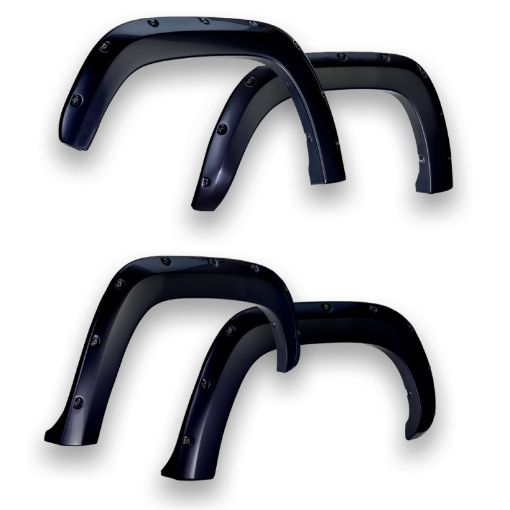 Picture of EGR 11 - 15 Ford Super Duty Bolt - On Look Color Match Fender Flares - Set - Carbon Black