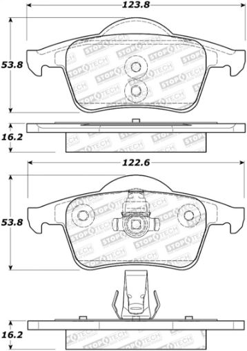 Picture of StopTech Performance 99 - 06 Volvo S80 Rear Brake Pads