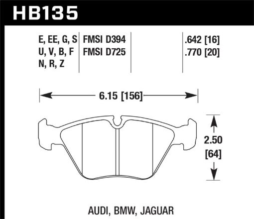 Picture of Hawk 1997 BMW E36 M3 Blue 9012 Race Front Brake Pads