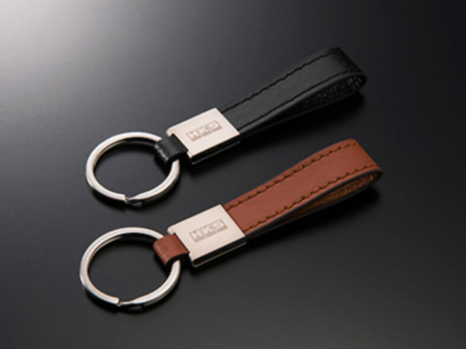 Picture of HKS HKS LEATHER KEYRING BLACK