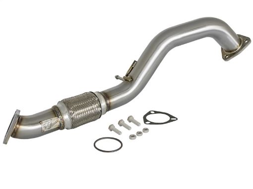 Picture of aFe Power Elite Twisted Steel 16 - 17 Honda Civic I4 - 1.5L (t) 2.5in Rear Down - Pipe Mid - Pipe