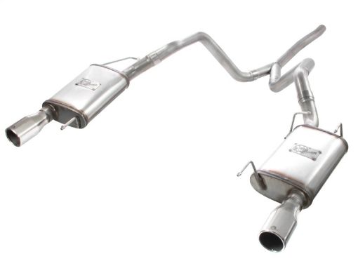 Picture of aFe MACHForce XP 05 - 09 Ford Mustang V6 4.0L 2 - 12in. 409 SS Cat - Back Exhaust