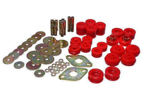 Picture of Energy Suspension 96 - 99 Toyota 4Runner 2WD4WD Red Body Mount Bushing Set