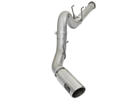 Picture of aFe ATLAS 5in DPF - Back Alum Steel Exhaust System wPolished Tip 2017 Ford Diesel Trucks V8 - 6.7L (td)