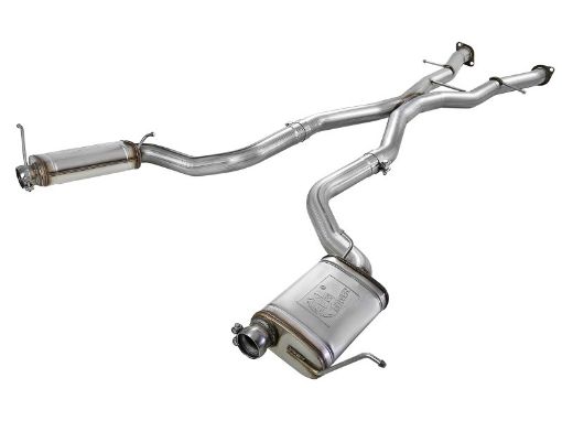 Picture of aFe MACHForce XP 12 - 17 Jeep Grand Cherokee WK2 SRT8 V8 - 6.4L 304SS Cat - Back Exhaust wo Resonator