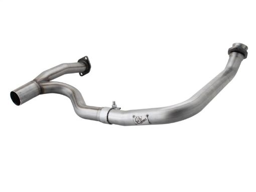 Picture of aFe Twisted Steel Y Pipe 2 - 2.5in SS Exhaust 12 - 17 Jeep Wrangler Unlimited V6 - 3.6L(4 Dr - Manual Trans)