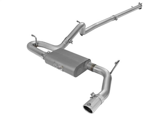 Picture of aFe Scorpion 2 - 12in Aluminized Steel Cat Back Exhaust 07 - 17 Jeep Wrangler V6 - 3.63.8L (4 Dr)