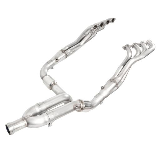 Picture of Stainless Works 2007 - 13 Chevy SilveradoGMC Sierra Headers 1 - 78in Primaries High - Flow Cats Y - Pipe