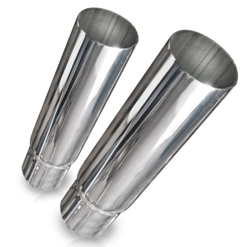 Picture of Stainless Works Straight Cut Exhaust Tips - 2 12in ID Inlet 2 12in body