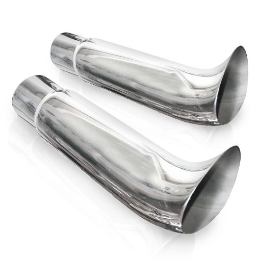 Picture of Stainless Works Elf Ear Exhaust Tips 2 14in Body 2 14in ID Inlet