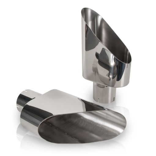 Picture of Stainless Works Big Oval Truck Side Tips - 2.50in ID Inlet (priced per pair)