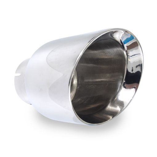 Picture of Stainless Works Conical Double Wall Slash Cut Exhaust Tip - 5in Body 3in Inlet 6 - 14in length