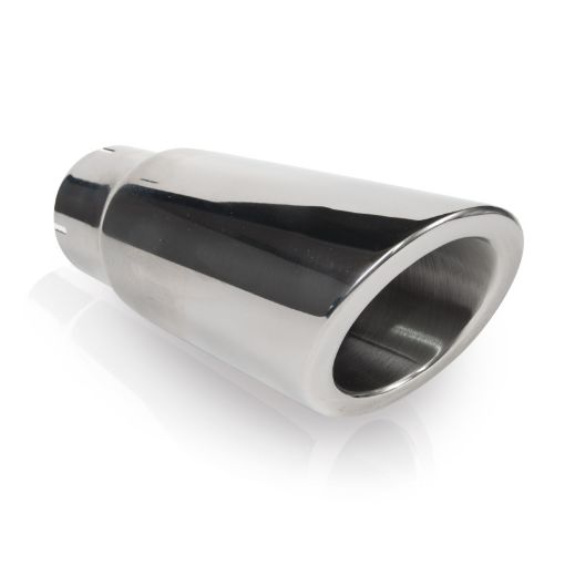 Picture of Stainless Works Double Wall Slash Cut Exhaust Tip - 3 12in Body 2 12in ID