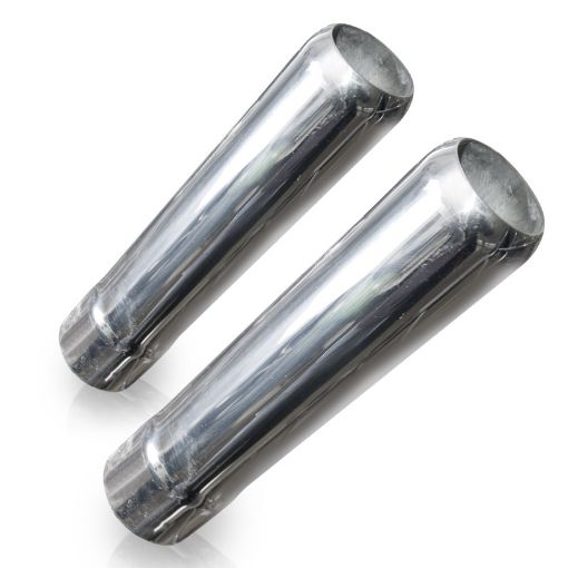 Picture of Stainless Works Pencil Cut Exhaust Tips 2 14in Body 2 14in ID Inlet