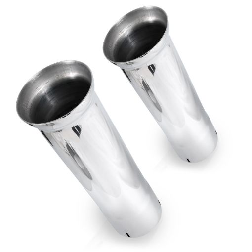 Picture of Stainless Works Bell Exhaust Tips - 2 12in ID Inlet 2 12in Body