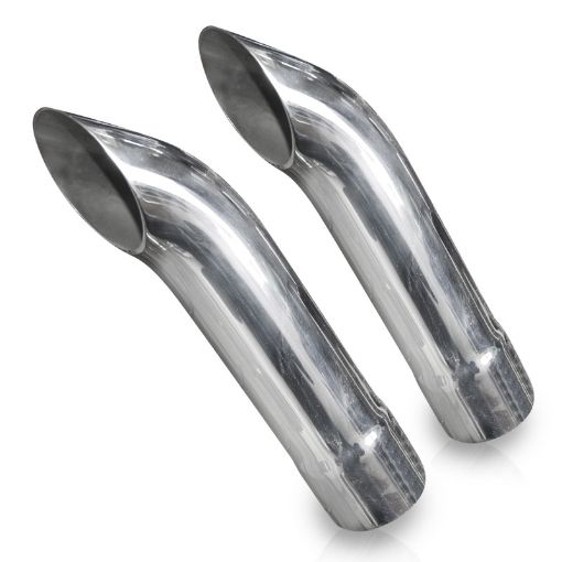 Picture of Stainless Works Extended Turn Down Tips - 2 12in ID Inlet 2 12in Body