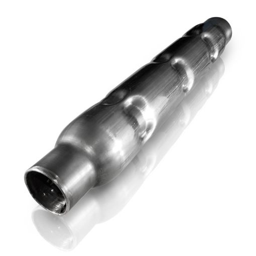 Picture of Stainless Works 2in CHAMBERED ROUND MUFFLER (MILL FINISH)