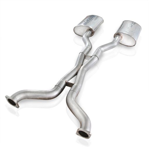 Picture of Stainless Works 2003 - 11 Crown VictoriaGrand Marquis 4.6L 2 - 12in Exhaust S - Tube Mufflers No Tips