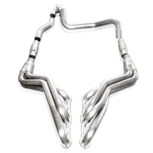 Picture of Stainless Works 1988 - 98 ChevyGMC 1500 Headers 1 - 78in Primaries 2 - 12in High - Flow Cats Y - Pipe