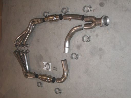 Picture of Stainless Works ChevyGMC Truck 1999 - 02 Headers 2WD with Converters