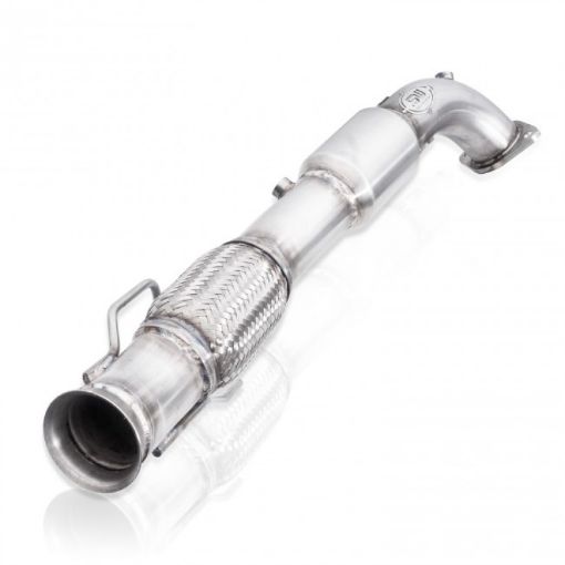 Picture of Stainless Works 2016 - 18 Ford Focus RS 3in High - Flow Cats Downpipe Factory Connection