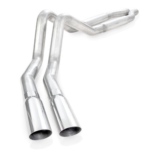 Picture of Stainless Works 2011 - 14 F - 150 5.0L 3in Exhaust S - Tube Mufflers Behind Passenger Rear Tire Exit