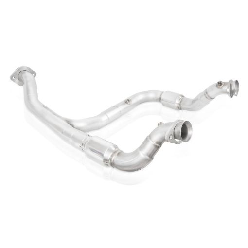 Picture of Stainless Works 15 - 18 F - 150 3.5L Downpipe 3in High - Flow Cats Y - Pipe Factory Connection