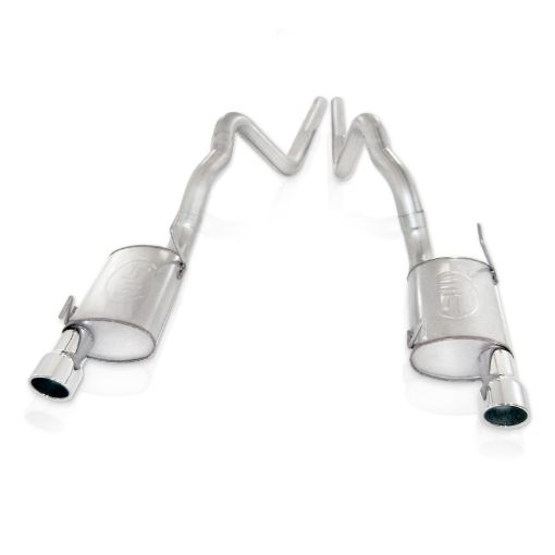 Picture of Stainless Works 2007 - 10 Shelby GT500 3in Catback X - Pipe Chambered Mufflers