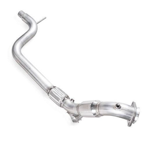 Picture of Stainless Works 2015 - 16 Mustang Downpipe 3in High - Flow Cats Factory Connection