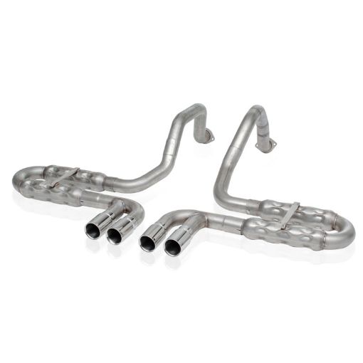 Picture of Stainless Works 1997 - 04 Corvette C5 2 - 12in Axleback Quad Rolled Edge Tips