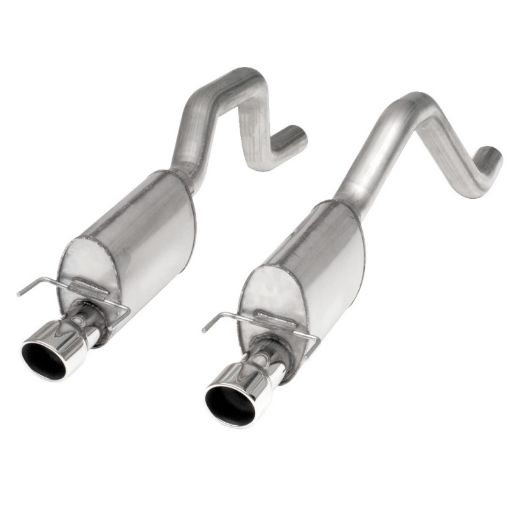 Picture of Stainless Works 2006 - 13 Corvette C6ZO6ZR1 3in Axleback S - Tube Mufflers Dual 4in Rolled Edge Tips