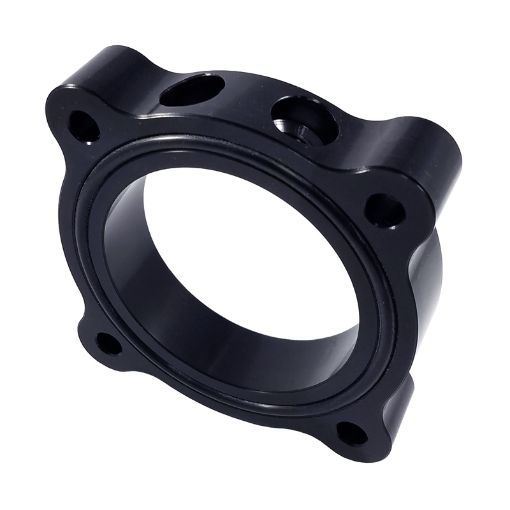 Picture of Torque Solution Throttle Body Spacer 2015 Ford Mustang Ecoboost - Black