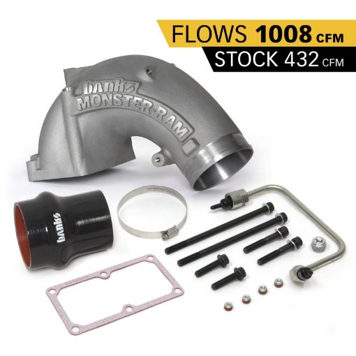 Picture of Banks Power 07.5 - 17 Ram 25003500 6.7L Diesel Monster - Ram Intake System w Fuel Line 4in Natural