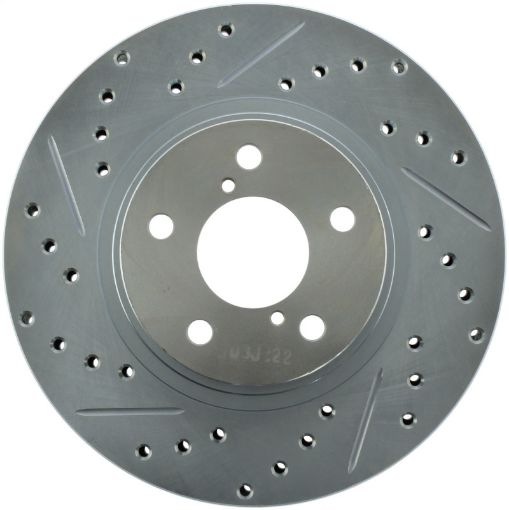 Picture of StopTech Select Sport 13 - 15 Subaru BRZ Slotted Drilled Right Front Rotor