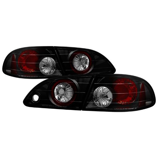 Picture of Spyder Toyota Corolla 98 - 02 Euro Tail Lights Black Smoke ALT - YD - TC98 - BSM