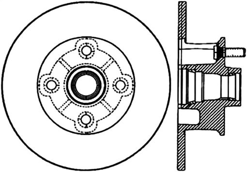 Picture of StopTech Sport CRYO) 77 - 82 Chevrolet Corvette Front Left Slotted Brake Rotor